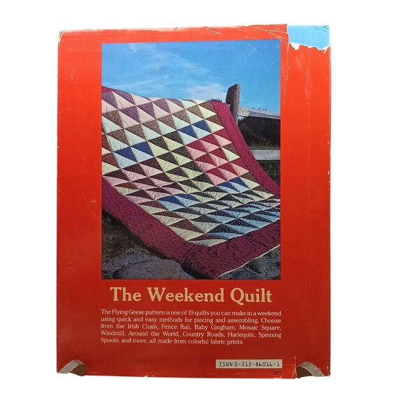 The Weekend Quilt By Leslie Linsley Vintage Hardcover Craft Book 1986 - Picture 2 of 2